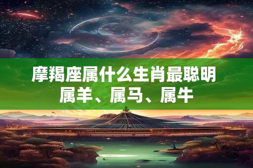 摩羯座属什么生肖最聪明 属羊、属马、属牛