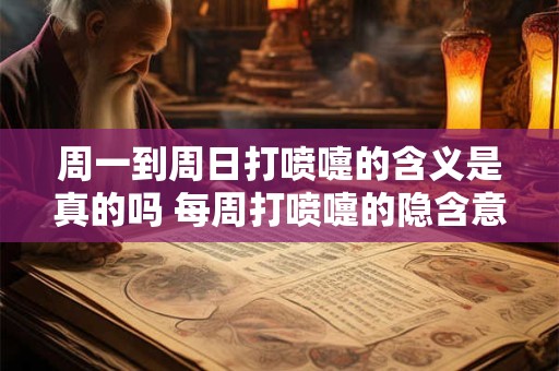周一到周日打喷嚏的含义是真的吗 每周打喷嚏的隐含意义是真实的吗