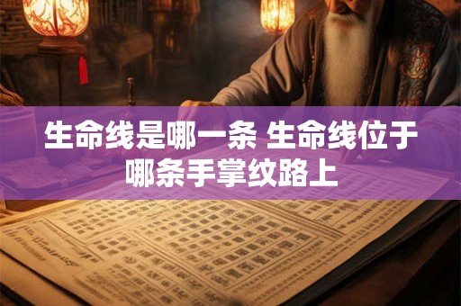 生命线是哪一条 生命线位于哪条手掌纹路上