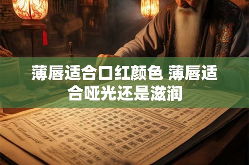 薄唇适合口红颜色 薄唇适合哑光还是滋润