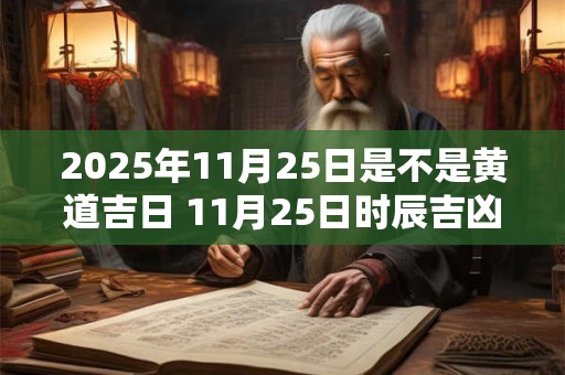 2026年11月25日是不是黄道吉日 11月25日时辰吉凶 2026年11月25日是不是黄道吉日 11月25日时辰吉凶