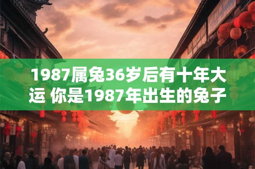 1987属兔36岁后有十年大运 你是1987年出生的兔子吗是否拥有36岁后十年的好运
