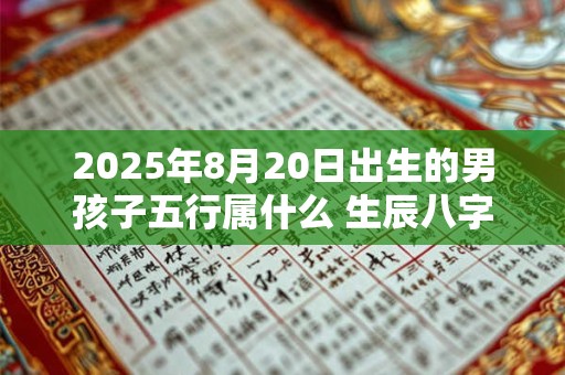 2025年8月20日出生的男孩子五行属什么 生辰八字取名