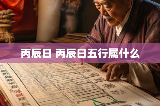 丙辰日 丙辰日五行属什么