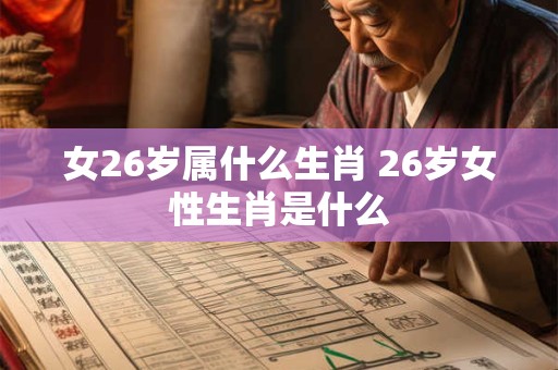 女26岁属什么生肖 26岁女性生肖是什么