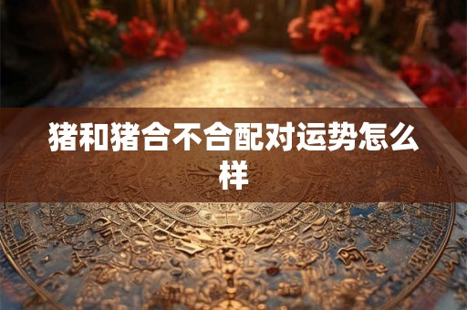 猪和猪合不合配对运势怎么样