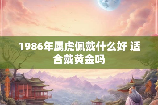 1986年属虎佩戴什么好 适合戴黄金吗