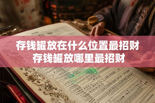 存钱罐放在什么位置最招财 存钱罐放哪里最招财