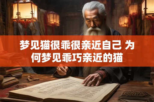 梦见猫很乖很亲近自己 为何梦见乖巧亲近的猫