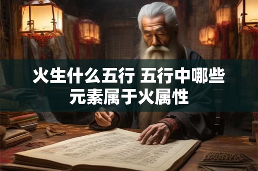 火生什么五行 五行中哪些元素属于火属性