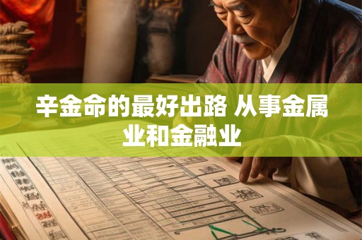 辛金命的最好出路 从事金属业和金融业