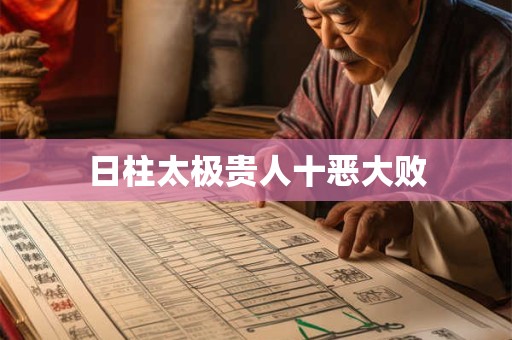 日柱太极贵人十恶大败