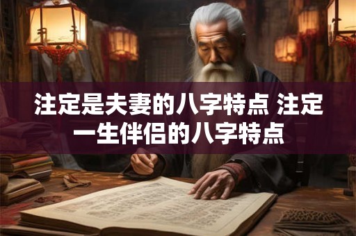 注定是夫妻的八字特点 注定一生伴侣的八字特点