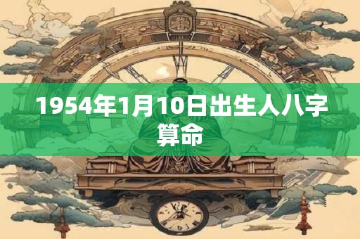 1954年1月10日出生人八字算命