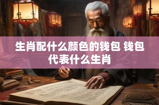 生肖配什么颜色的钱包 钱包代表什么生肖