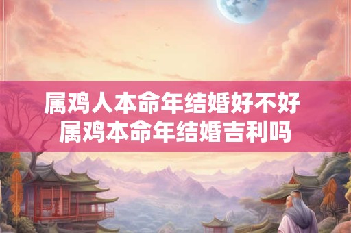 属鸡人本命年结婚好不好 属鸡本命年结婚吉利吗