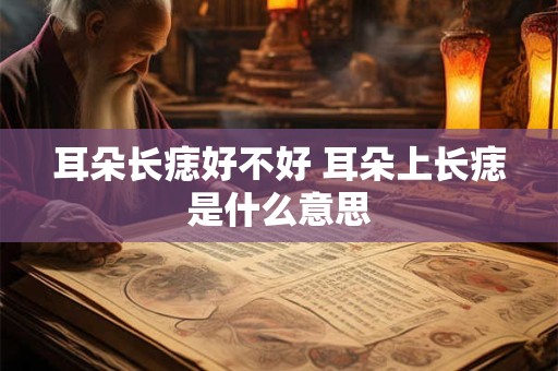 耳朵长痣好不好 耳朵上长痣是什么意思