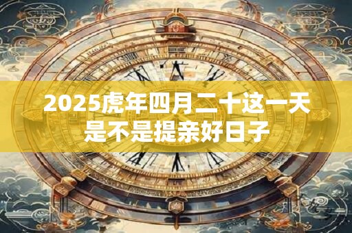2025虎年四月二十这一天是不是提亲好日子