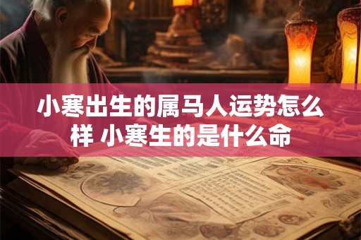 小寒出生的属马人运势怎么样 小寒生的是什么命