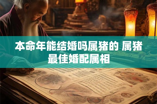 本命年能结婚吗属猪的 属猪最佳婚配属相
