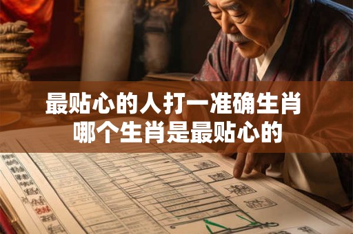 最贴心的人打一准确生肖 哪个生肖是最贴心的