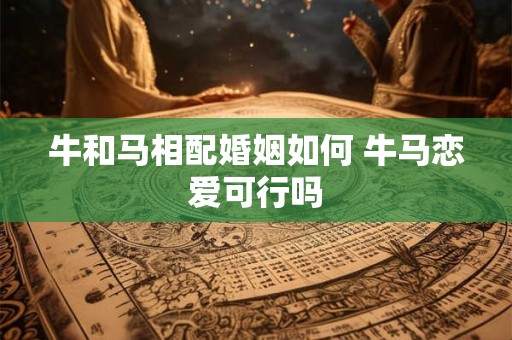 牛和马相配婚姻如何 牛马恋爱可行吗