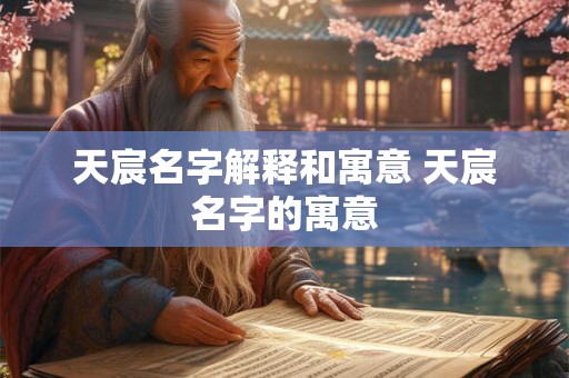 天宸名字解释和寓意 天宸名字的寓意 天宸名字解释和寓意 天宸名字的寓意