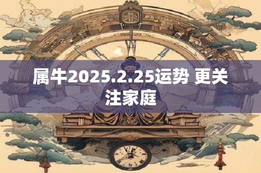 属牛2025.2.25运势 更关注家庭