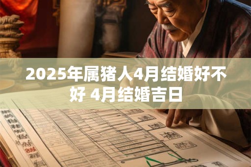 2025年属猪人4月结婚好不好 4月结婚吉日 2025年属猪人4月结婚好不好 4月结婚吉日