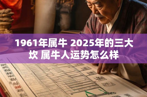 1961年属牛 2025年的三大坎 属牛人运势怎么样