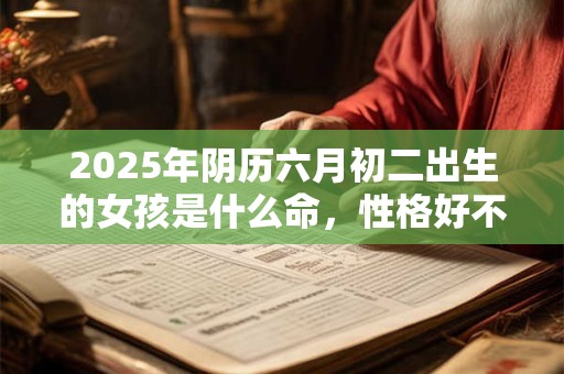 2025年阴历六月初二出生的女孩是什么命,性格好不好相处? 2025年阴历六月初二出生的女孩是什么命,性格好不好相处?