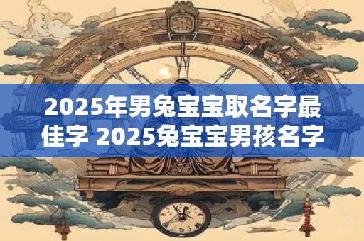 2025年男兔宝宝取名字最佳字 2025兔宝宝男孩名字推荐