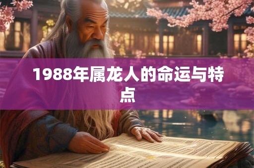 1988年属龙人的命运与特点