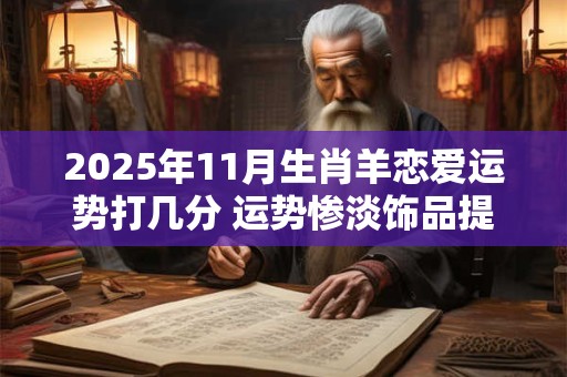 2025年11月生肖羊恋爱运势打几分 运势惨淡饰品提运