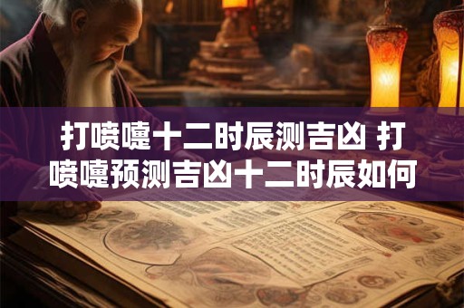 打喷嚏十二时辰测吉凶 打喷嚏预测吉凶十二时辰如何影响