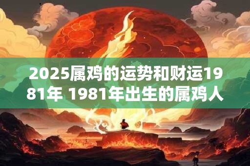 2025属鸡的运势和财运1981年 1981年出生的属鸡人在2025年的运势和财运如何