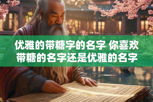 优雅的带糖字的名字 你喜欢带糖的名字还是优雅的名字