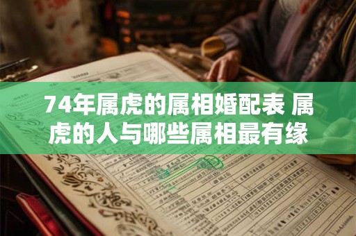 74年属虎的属相婚配表 属虎的人与哪些属相最有缘