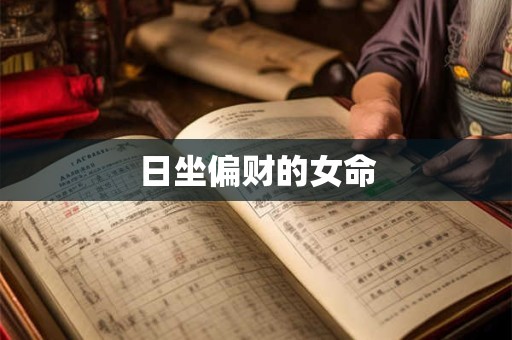日坐偏财的女命