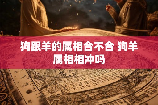 狗跟羊的属相合不合 狗羊属相相冲吗