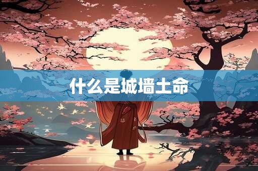 什么是城墙土命