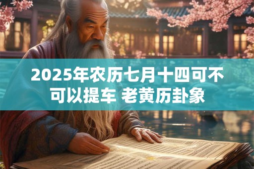 2025年农历七月十四可不可以提车 老黄历卦象