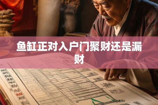 鱼缸正对入户门聚财还是漏财