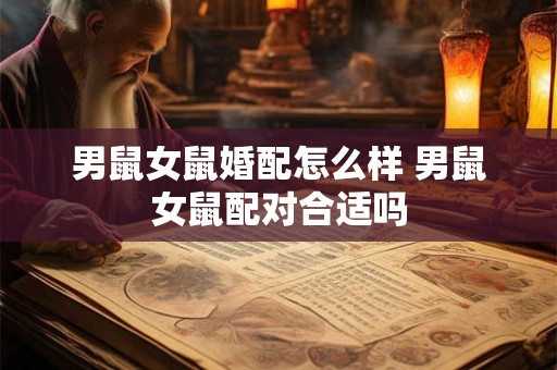 男鼠女鼠婚配怎么样 男鼠女鼠配对合适吗