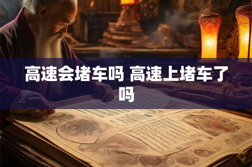 高速会堵车吗 高速上堵车了吗