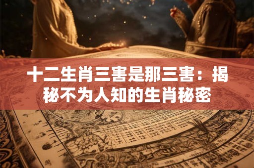 十二生肖三害是那三害：揭秘不为人知的生肖秘密