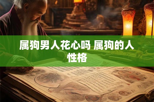 属狗男人花心吗 属狗的人性格 属狗男人花心吗 属狗的人性格