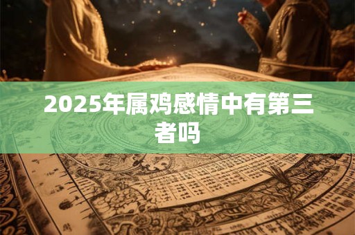 2025年属鸡感情中有第三者吗