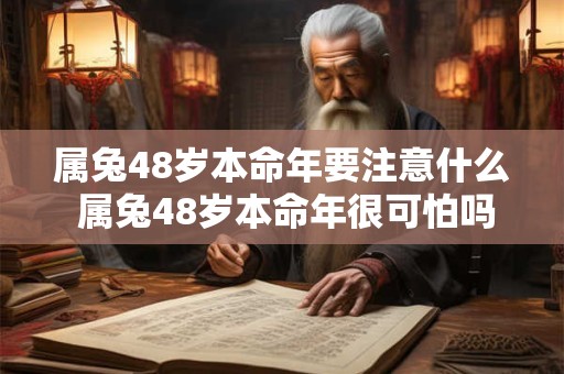 属兔48岁本命年要注意什么 属兔48岁本命年很可怕吗