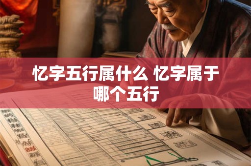 忆字五行属什么 忆字属于哪个五行